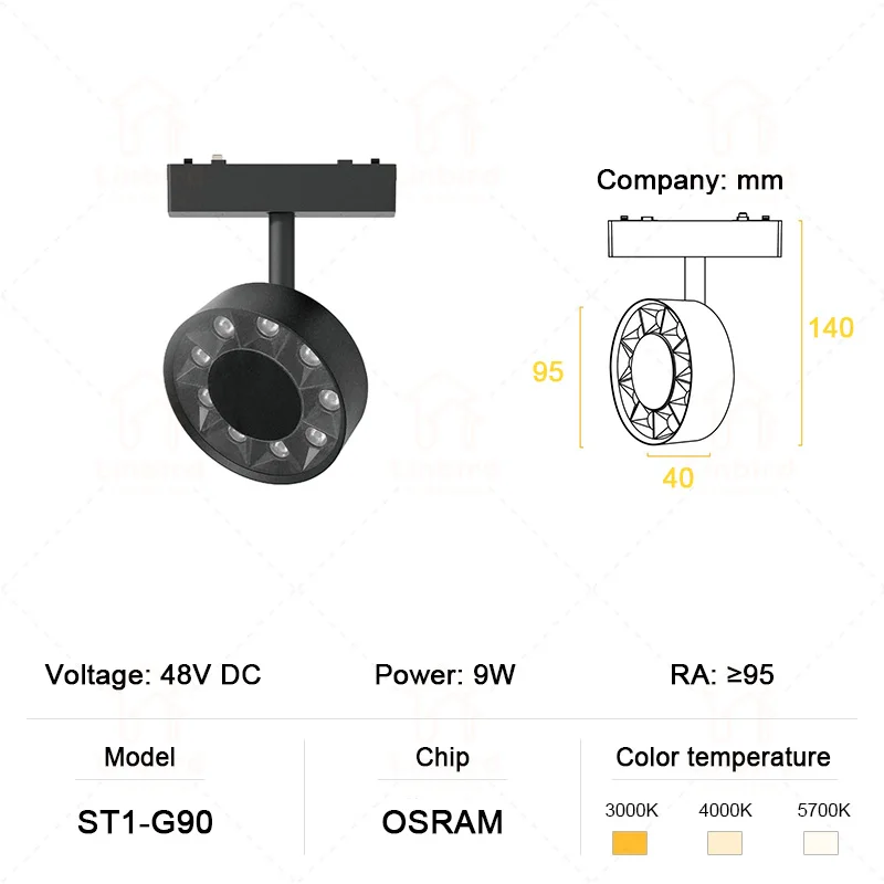 Nieuwe stijl magnetisch spoorlicht ST1 Ultradun 6 mm Zwart Wit Smart TUYA Zigbee-magneet Geen cel vereist Modern flexibel huis