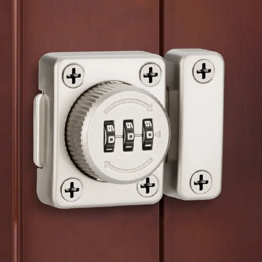 

Zinc Alloy Office Keyless Combination Latch for Drawer Household Cabinet Password Locks Cabinet Door Combination Latch Set