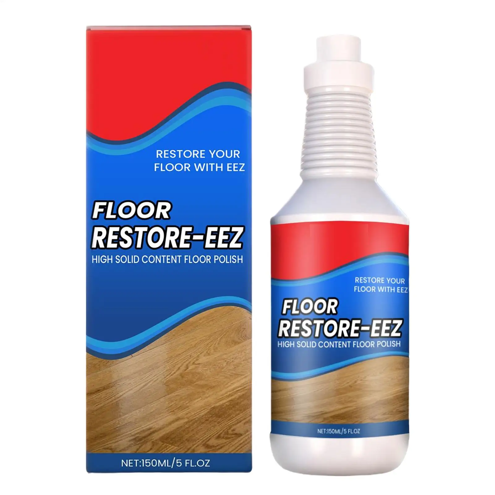 150ml Floor Restore Solution Liquid Flooring Renewal Agent Wood Floor Polishing Care for Home Apartment Dormitory Living Room