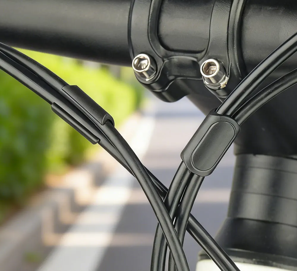 5-10 Stück Fahrrad Brems- & Schaltzug-Halterungsklemme passend für 4/5mm Schalt-/Bremszug, feste Schnalle, Bremszug-Einlassbefestigungsteil – Detail 9