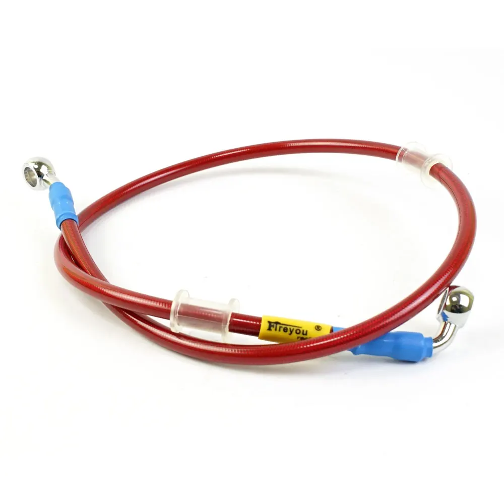 400mm-2400mm Brake Hose Hydraulic DOT Line Cable 10mm 28°-90° Banjo for Suzuki Kawasaki Yamaha Pipe Line Braided oil hose