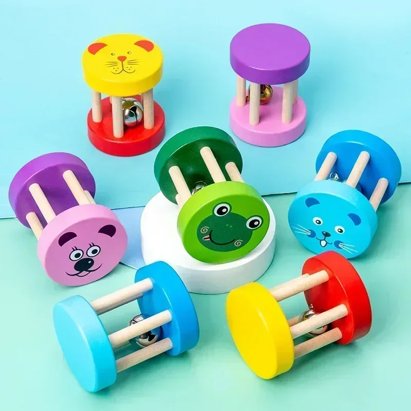 Juguetes de música de madera Montessori para niños, sonajero de xilófono, martillo de arena, instrumentos musicales, juguetes de Aprendizaje Temprano preescolar, regalo para bebés