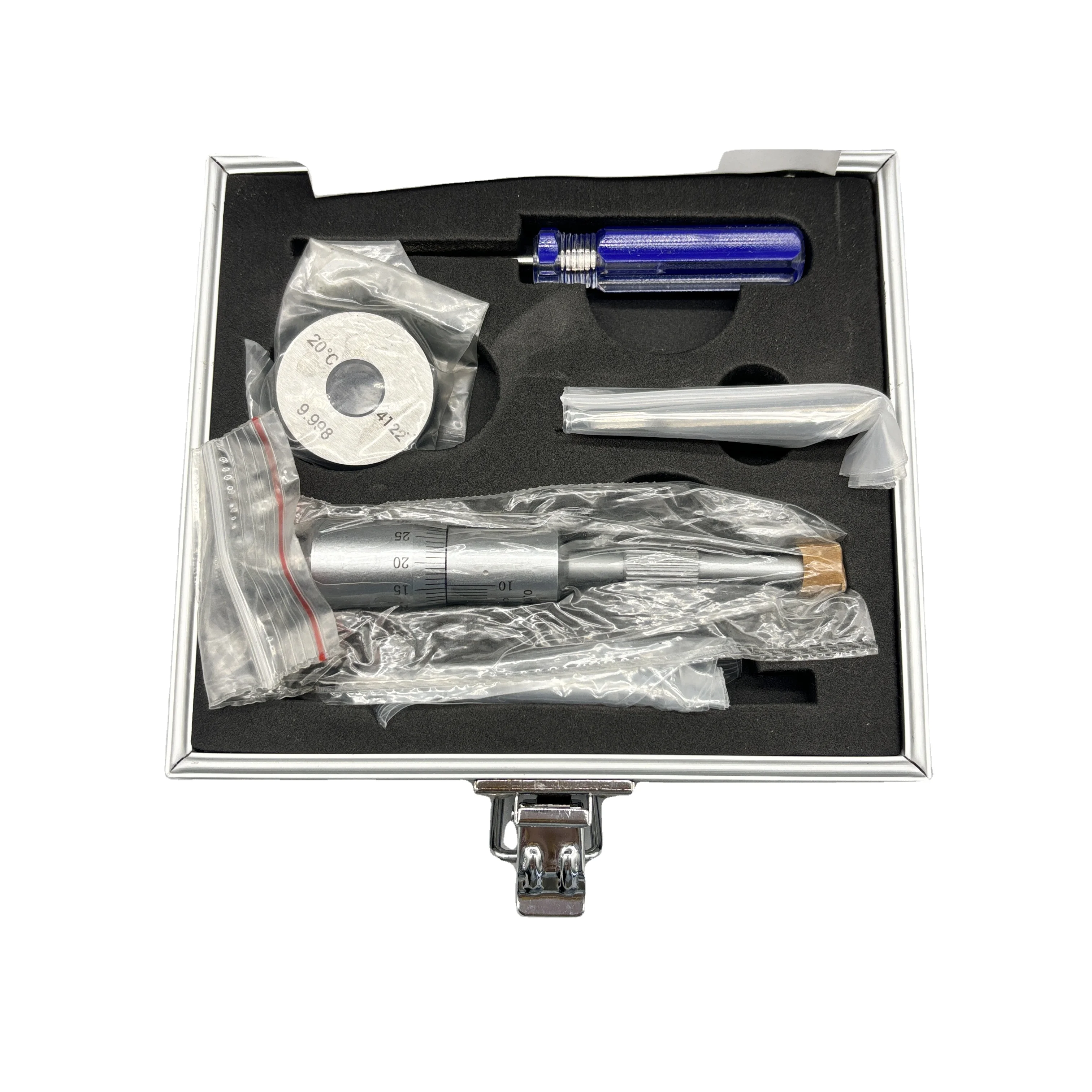 

Factory Direct Sale Metal Measuring Range 6-8-10-12--100mm Graduation 0.005mm Holtest Three-Point Inside Micrometer