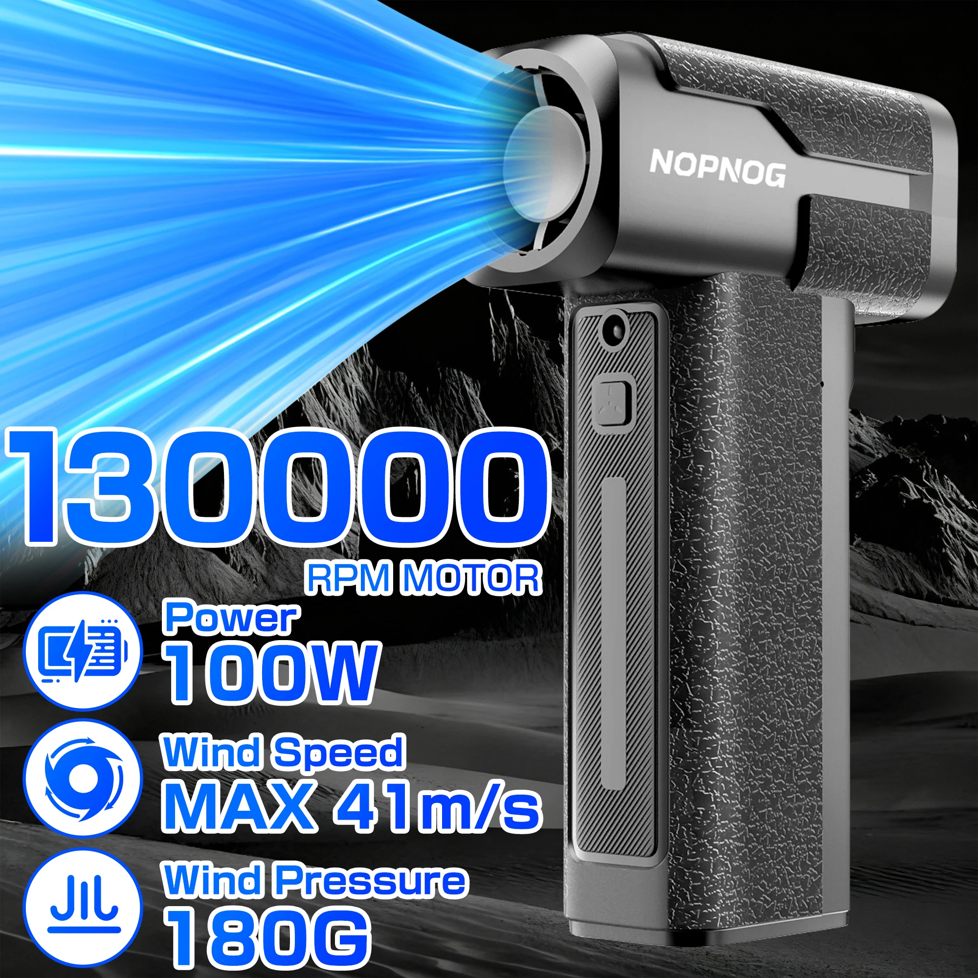 

Cordless Air Duster Motorcycle Care Supplies 130000rpm Turbo Blower Fan Automobile Snow Removal Mini Inflator Camping BBQ Tools