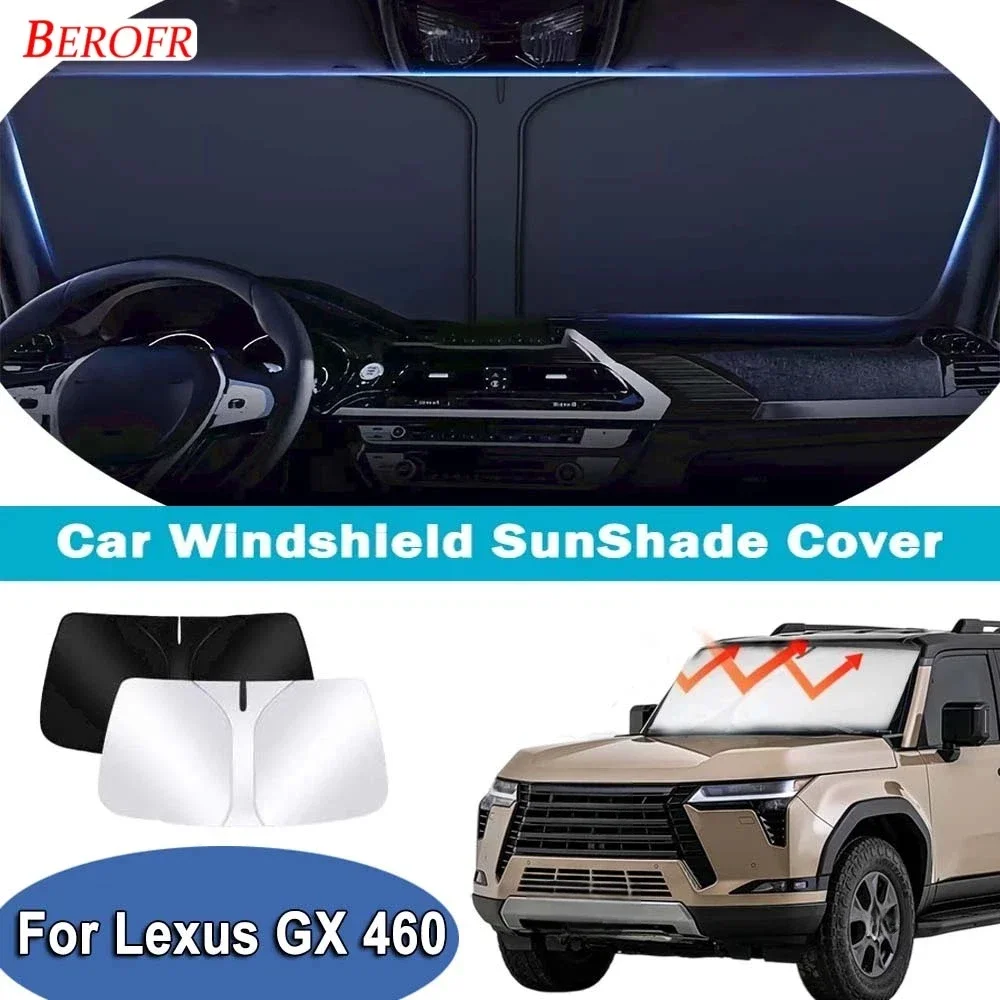 For Lexus GX 460 2020-2026 Car Windshield Sunshade Cover Front Window Sun Shade Heat Insulation Summer Auto Accessories