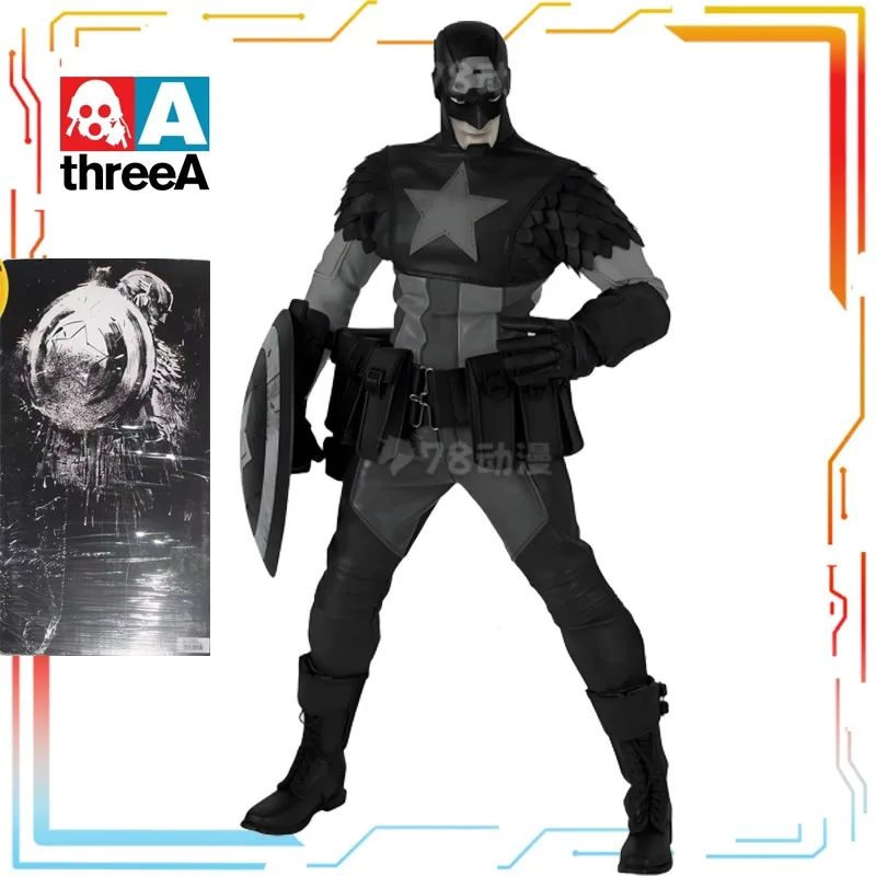 

ThreeA Toys Produces 1/6 Finished Product That Can Move Models Captain America (Night Mission Edition) Anime Character Figurines