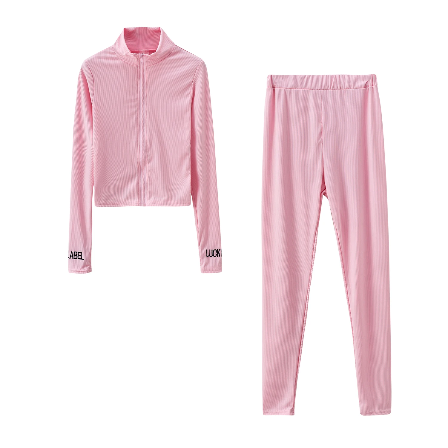 Jumpsuit Kebugaran Monokrom Wa - Monochrome Suit Set ulasan dan harga