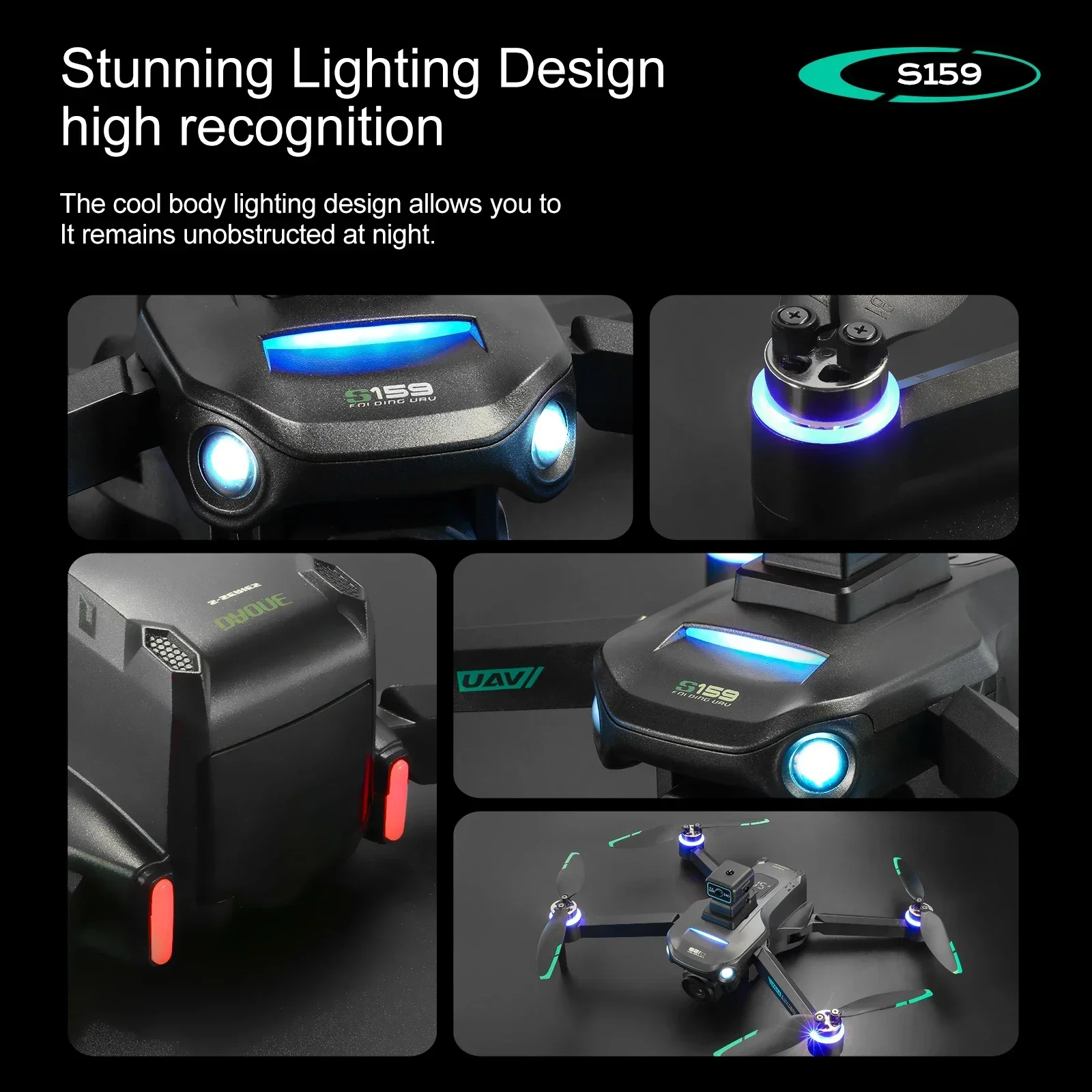 Rc Drone with Dual Camera Gps Wifi Fpv Uav Screen Display Aerial Automatic Return Obstacle Avoidance Brushless Quadcopter Toys