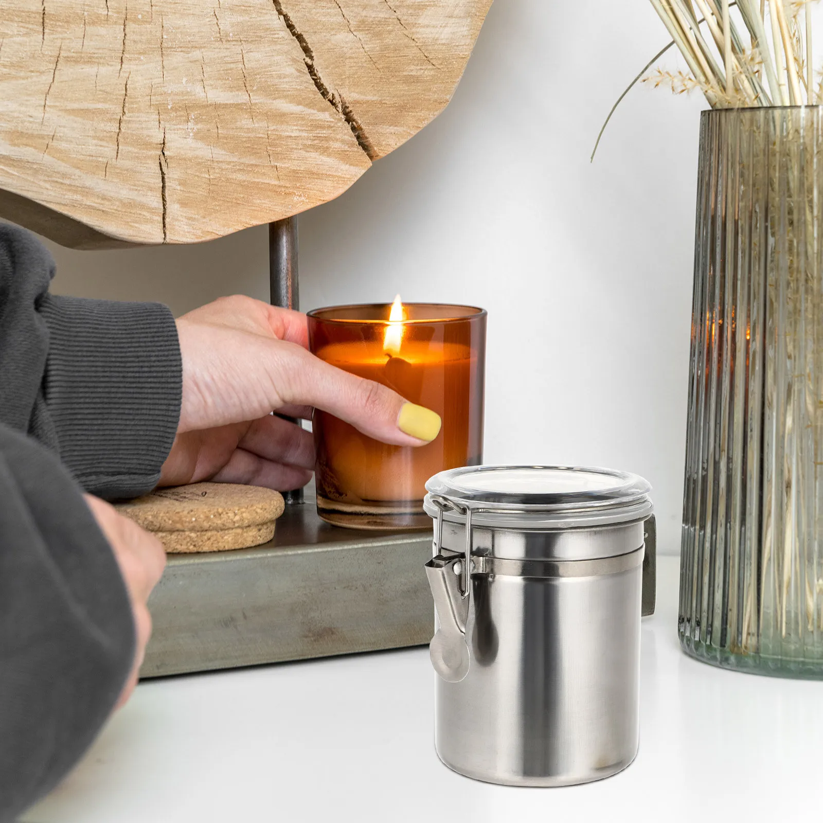 

Stainless Steel Sealing Jar Practical Storage Container Tattoos Equipment Safe Sealing Storage Jar Stainless Steel Container