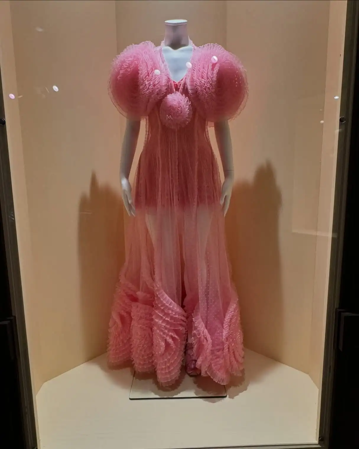 Cute Pink Floral Dress Ruffles Sheer Tulle Hand Flowers Prom Party Dresses فساتين سهرة See Through Floral Gala Dress