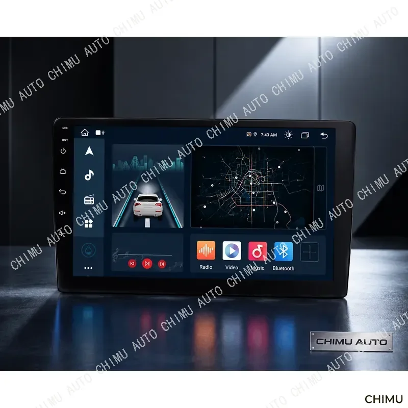 【CHIMU AUTO】 128G QLED Android 12 Car Radio Player 2 Din Stereo Head Unit for GPS Bluetooth Universal Multimedia