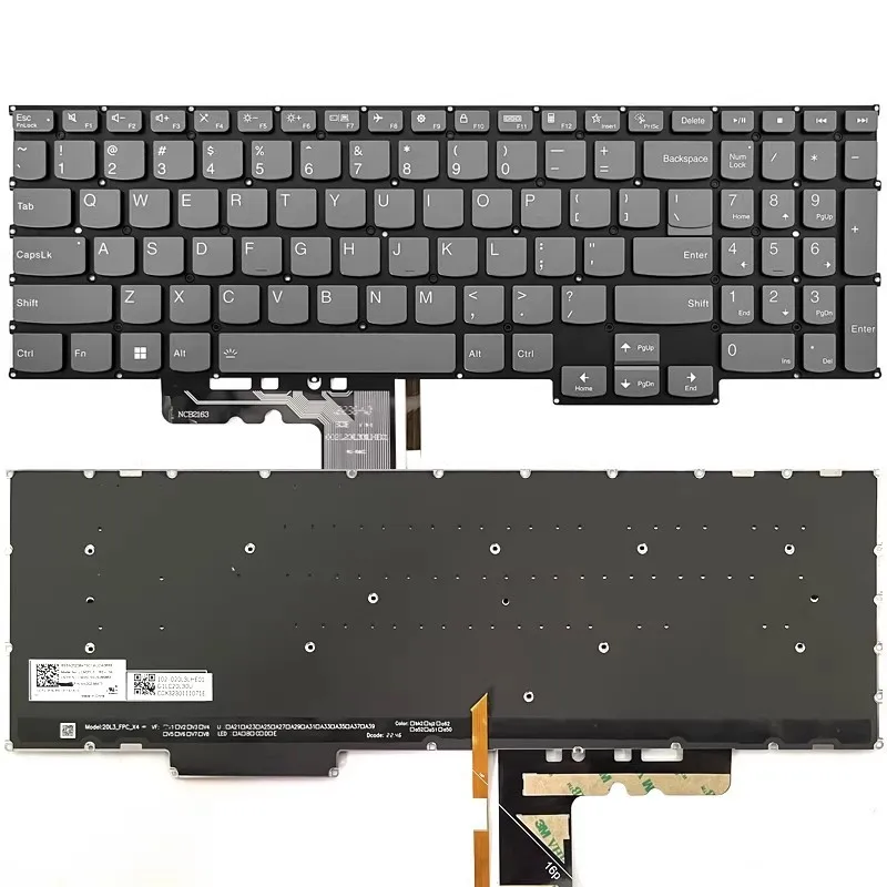 US Keyboard for Lenovo IdeaPad 5 Pro 16ARH7 Pro-16ACH6 Pro-16IHU6 2021 backlit