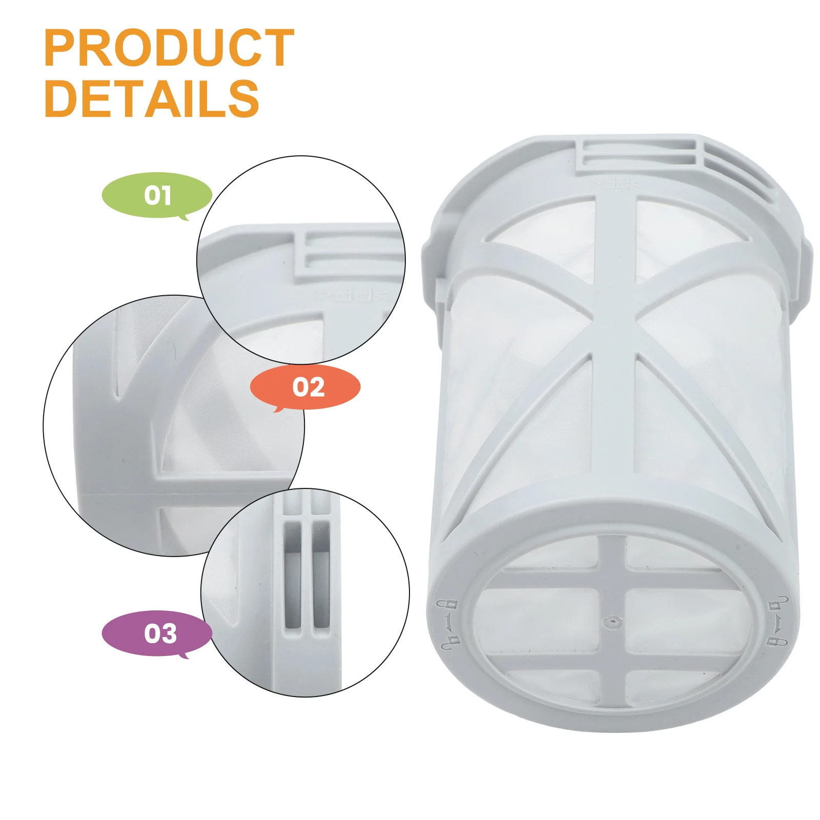 Optimal Airflow with High Dust Absorption Pre Filter for Vacuum DCL180 DCL181 DCL280 DCL280 CL001G Optimal Airflow