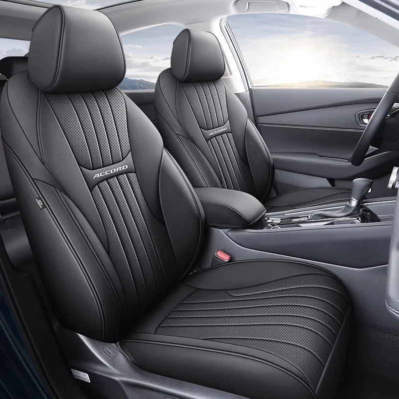

Чехлы на автомобильные сиденья на заказ, полный комплект для Honda Accord 11-го поколения 2023 2024 2025, кожаная подушка, защитный чехол для сиденья