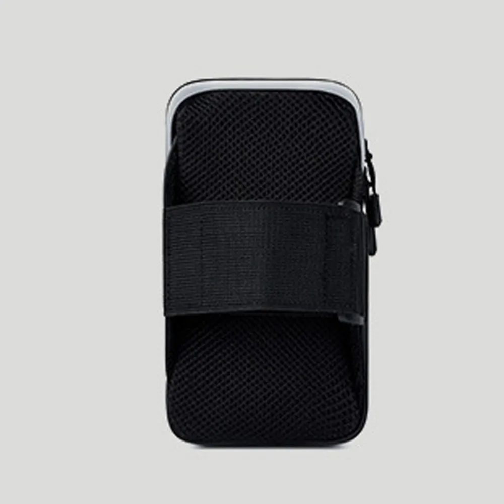 Borsa da braccio sportiva impermeabile Custodia da jogging Porta telefono da corsa di grande capacità Borsa per telefono da ciclismo traspirante con cerniera Uomo Donna
