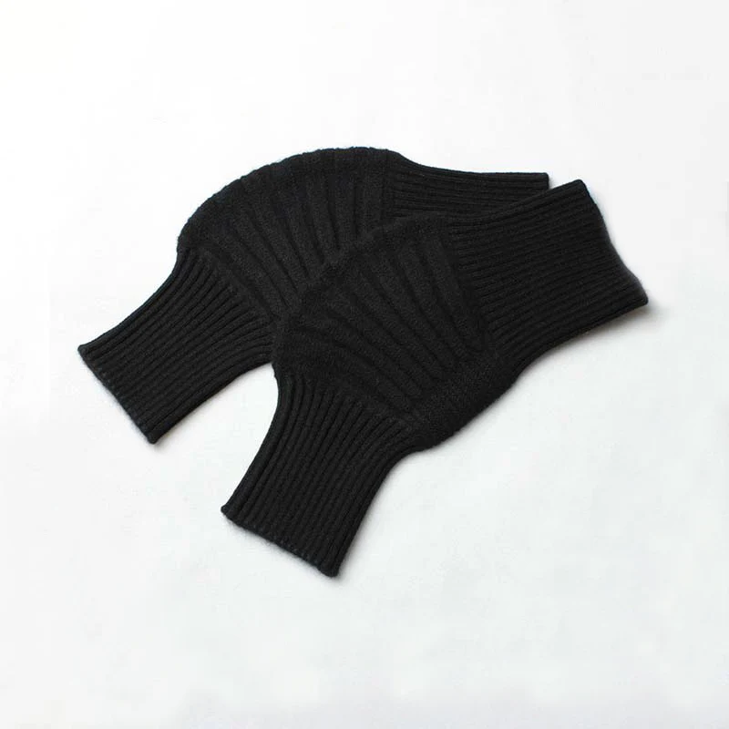 Kasjmier kniewarmer Gebreide thermische 7-gauge verdikte beenwarmers