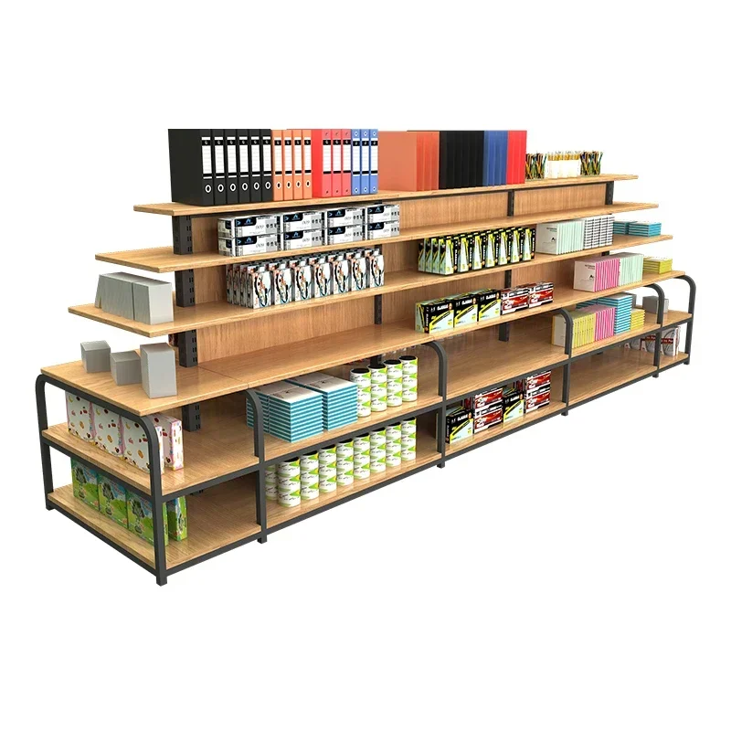 bookstore, multi-functional pen holder against the wall, display rack, steel and wood Nakajima flowing water table