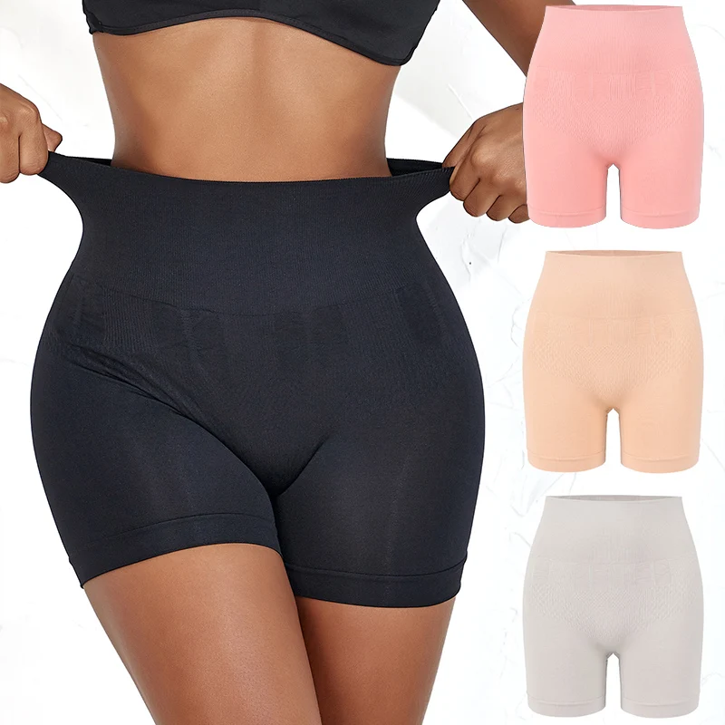 Short taille haute sans couture pour femme, pantalon court de sécurité, sous-vêtement extensible, culotte de sport, boxer féminin, caleçon, lingerie