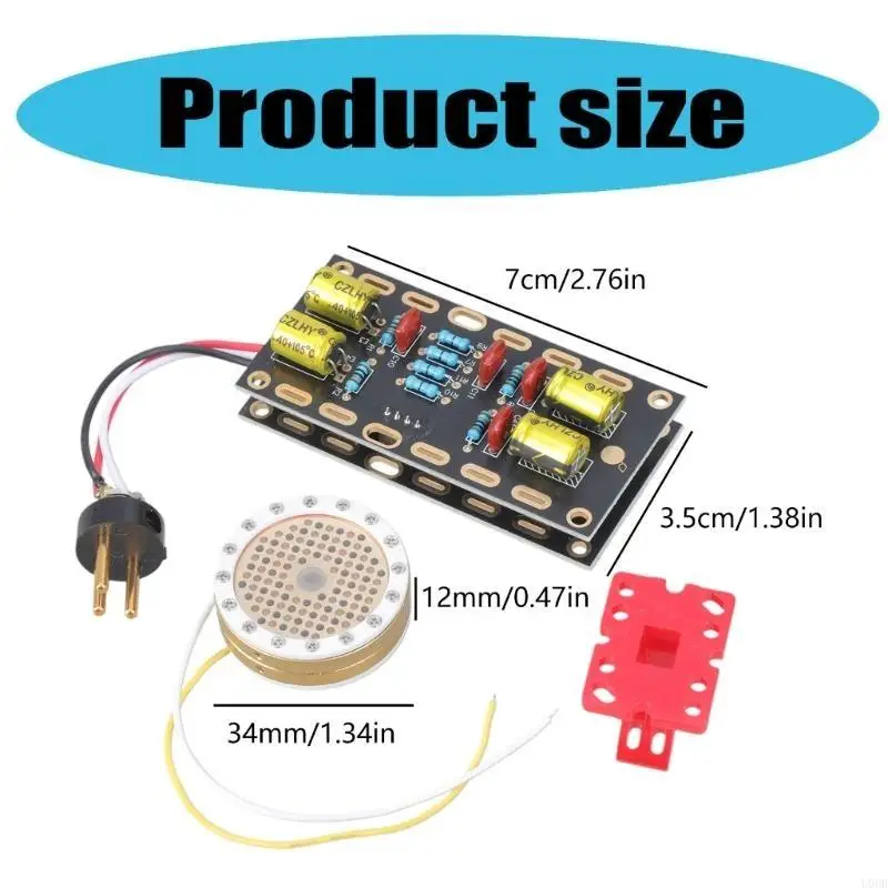 2 قطعة/المجموعة كبيرة الحجاب الحاجز Mic خرطوشة النوى 34 مللي متر ميكروفون النوى مكثف Mic لاقط الصوت رئيس مع لوحة دوائر كهربائية