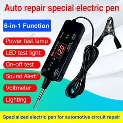 6 in1 Electric Car Repairing Pen Automotive Circuit Repairing and Testing Pen Digital Display Signal Tester Power Test Pen