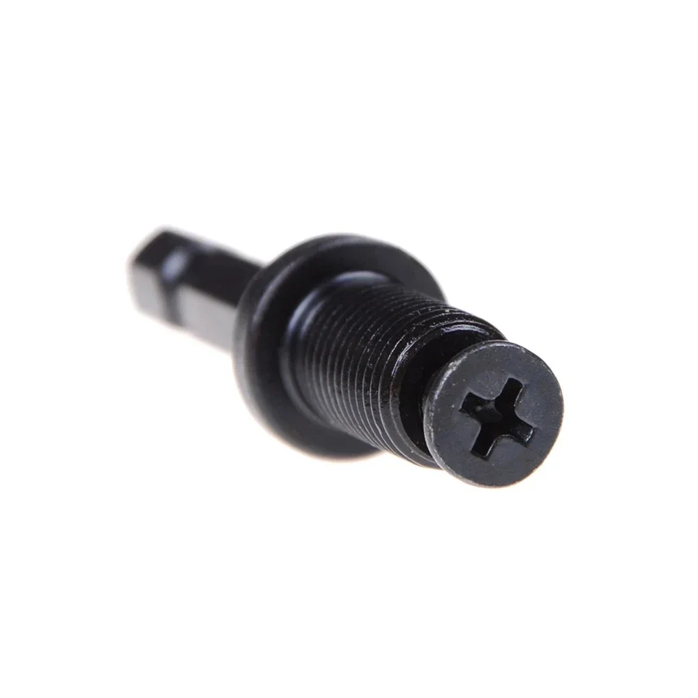 1/2 Pcs Hex Shank Adapter Drill Chuck Adaptor 1/4 Inch To 1/2inch 3/8 Inch Male Thread Electric Drill Bits Quick Change Converte