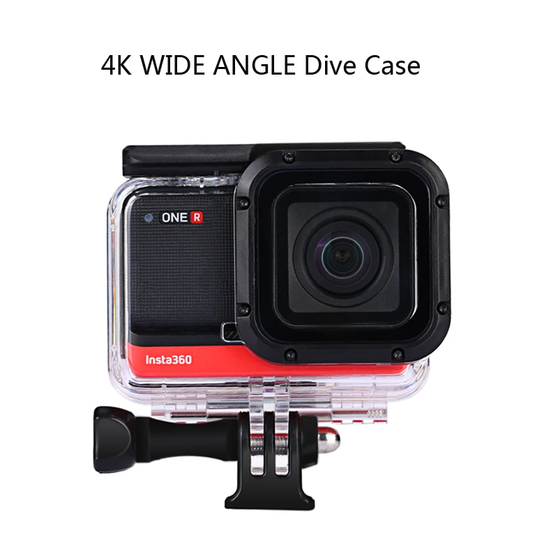 Funda de buceo para Insta360 ONE R, gran angular 4K, doble lente, 360 Mod, Caja impermeable para accesorios Insta 360 R