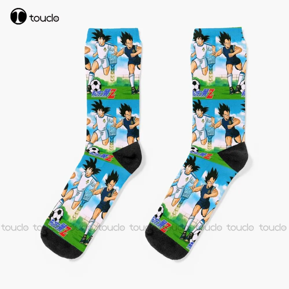 Anime, Captain Tsubasa, Manga, Japan, Soccer Soccer Z!! Socks Kawaii Socks Personalized Custom Unisex Adult Teen Youth Socks