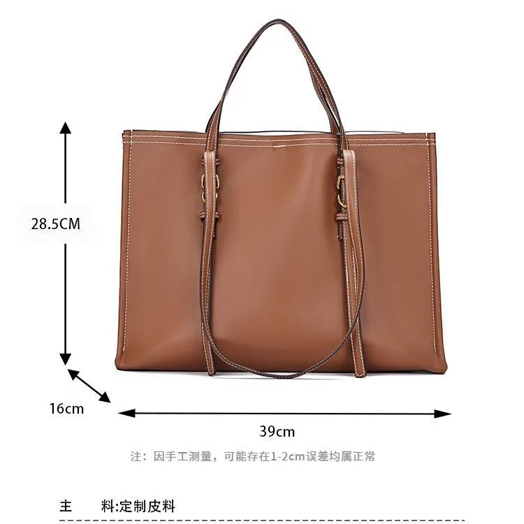 NEW Brand Designer Leather  High-end Feel Retro Shoulder Bag Versatile Women Crossbody Super Popular Handbag big Bag