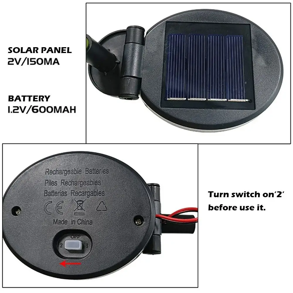 جاردينيا زهرة الشمسية زهرة اصطناعية ضوء 42LED متعدد الألوان تغيير في الهواء الطلق ضوء الحديقة الشمسية ضوء ملون واقعي #5