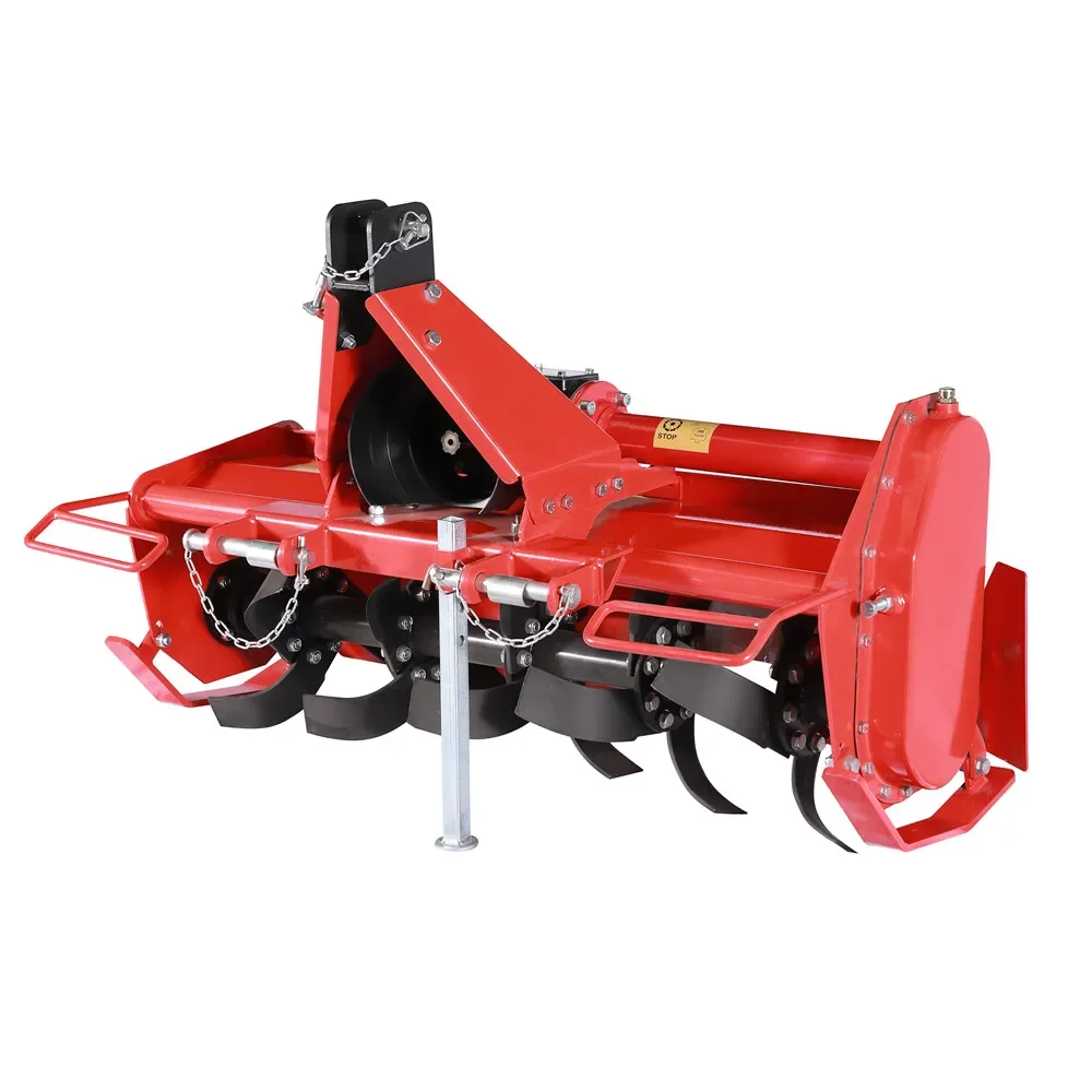 Agricultural Farm Tiller Rotary Cultivator 3 Point Tractor Rotovator Manufacture Multifunctional Provided Gearbox Front Bar