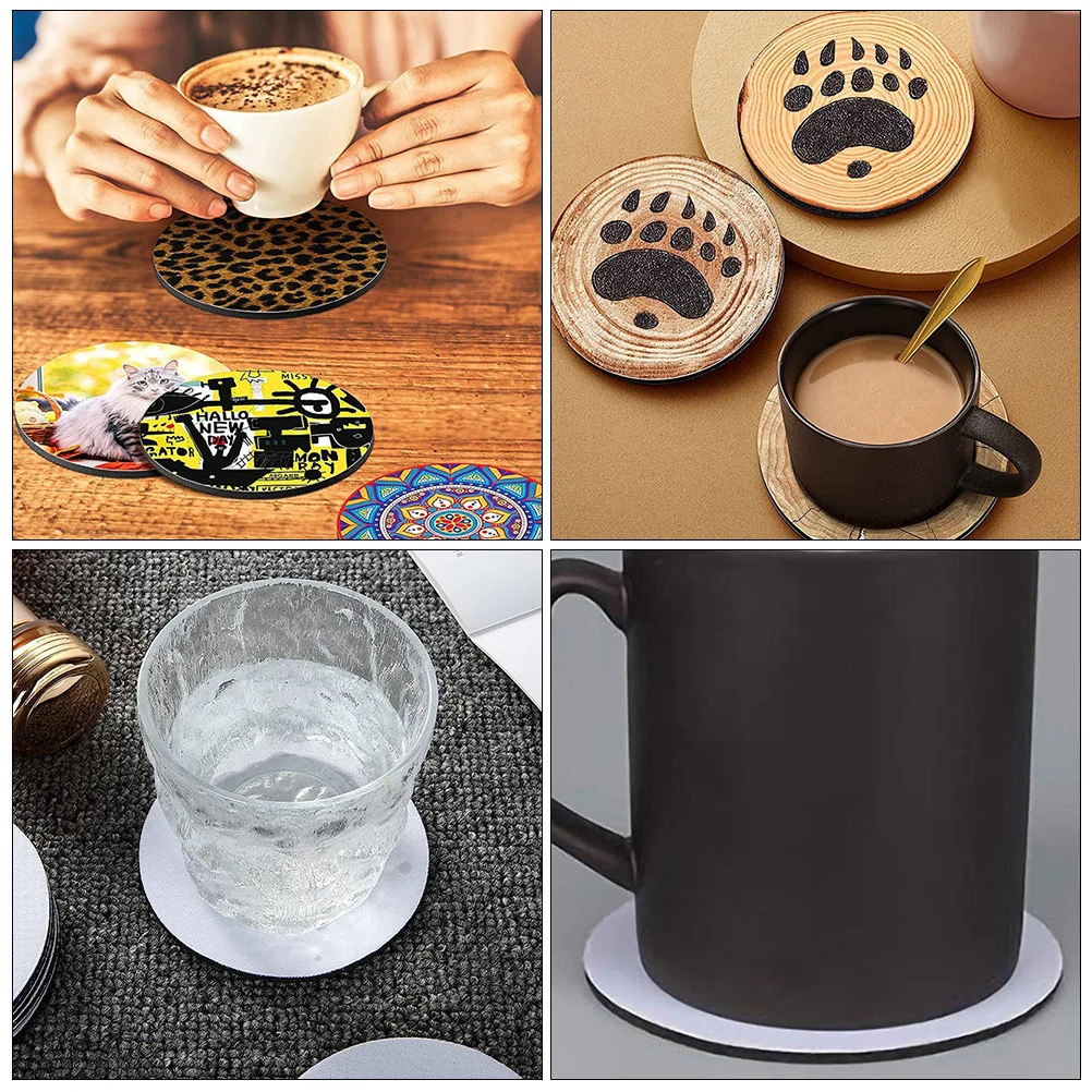 

24 Pcs Coaster Sublimation Coasters Blank Neoprene Absorbent Heat Transfer Blanks