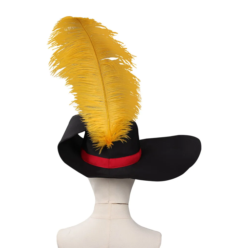 Sombrero de gato con botas, el último deseo, gorro Perrito para niños y adultos, Cosplay con encurtidos de plumas, banda para el cuello, disfraz de fiesta de Carnaval y Halloween