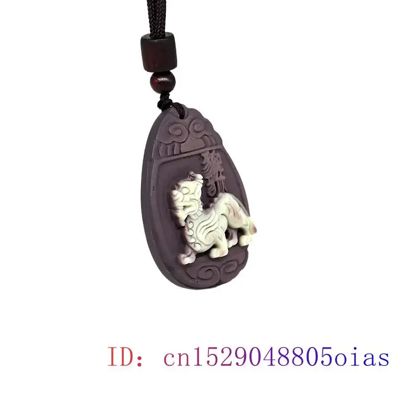 Jade Pixiu Pendant Necklaces Amulet Luxury Amulets Real Charm Natural Jewelry Pendants Gemstone Man Necklace Charms Carved