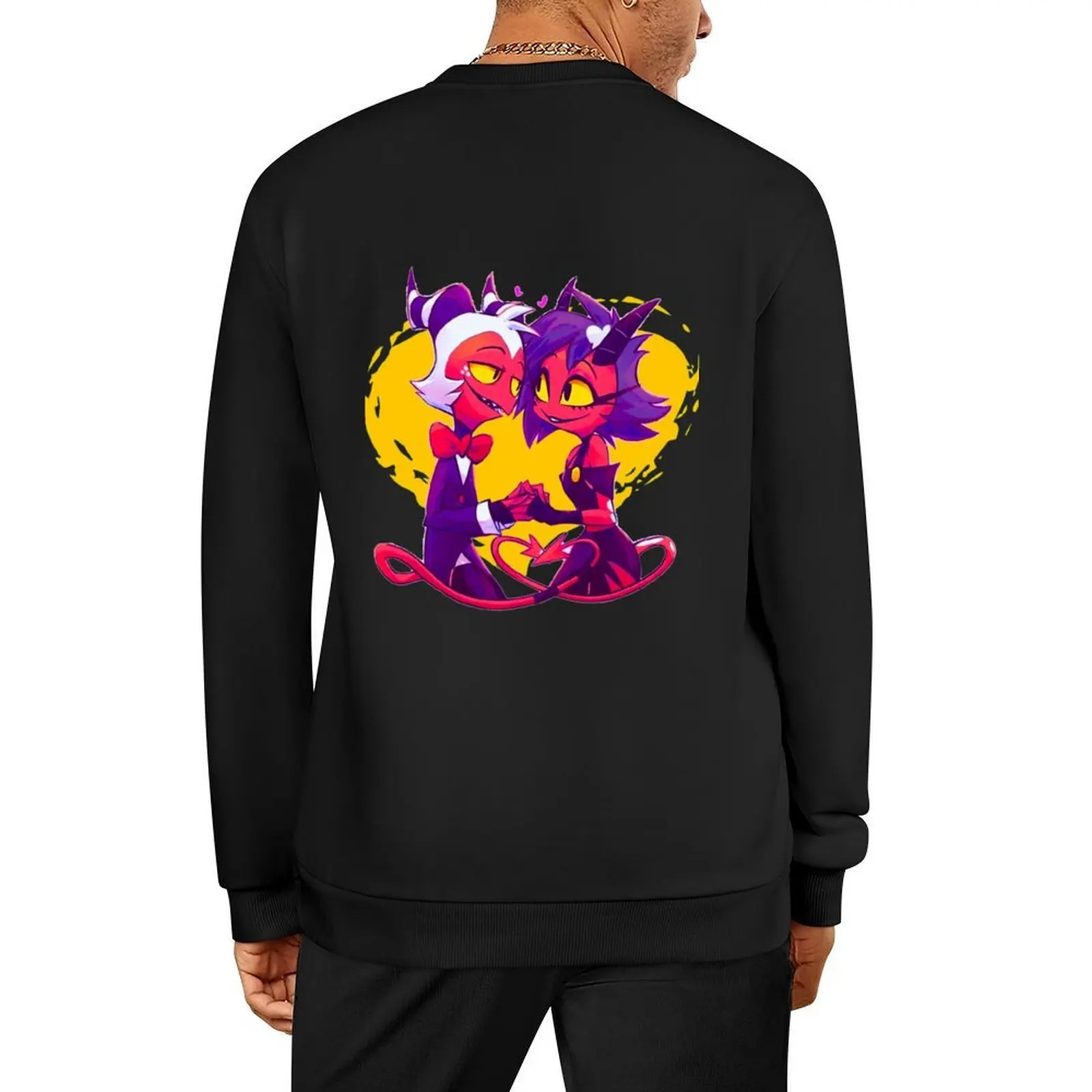 

Helluva Boss Millie and Moxxie Pullover tracksuit korean autumn clothes mens clothing men's winter sweater aesthetic sweatshirts