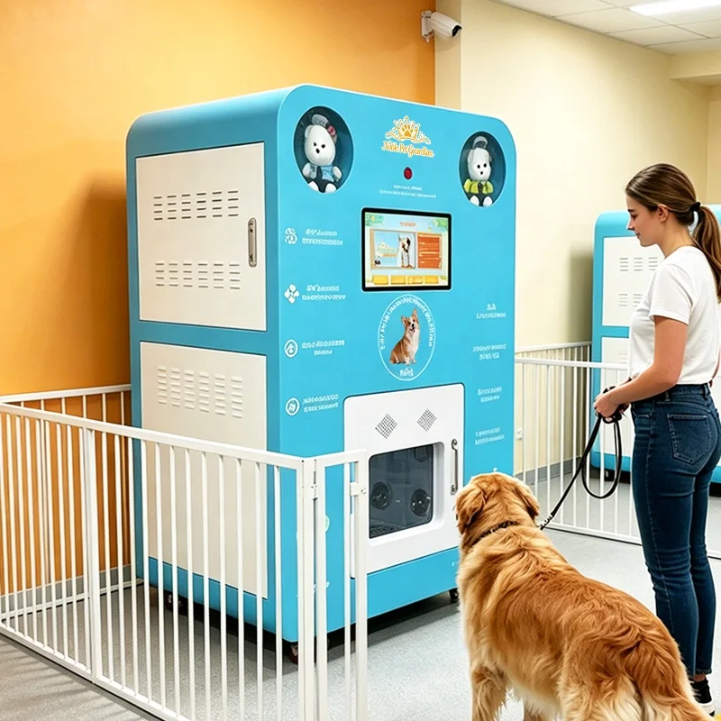 FOODLINE Pet Washing Machine Touch Control Self Service Pet Washer For Shopping Mall Pet Experience Corner Service