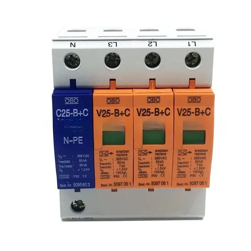 V25-B+C/3+NPE 7-50KA Surge Arrester ~385V AC Combi Controller Surge Protector