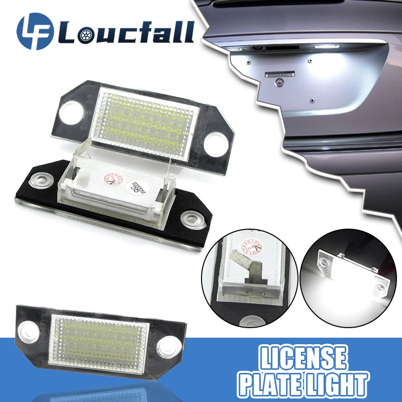 

DC12V Car LED License Number Plate Light Lamp 6W 24 LED White Light Fit For Ford For Focus 2 C-Max