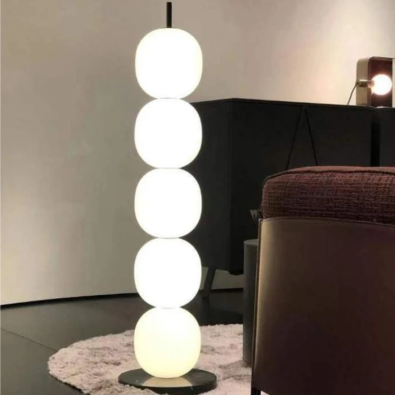 Nordic Simplicity Glass Floor Lamps for Living Room Bedroom Atmospheric Wall Sconces Concealed