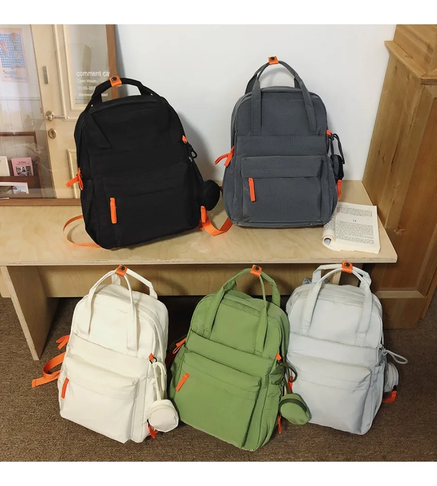 High school student schoolbag multi-functional storage versatile laptop bag backpack Korean version