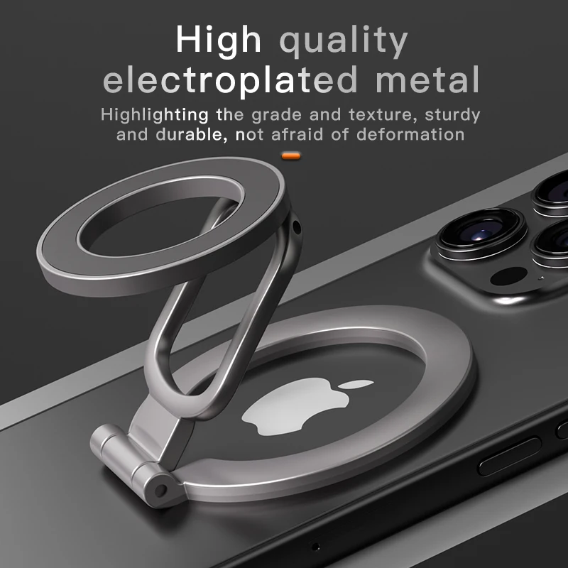 

For Magsafe Foldable Double Sided Magnetic Phone Holder For iPhone Xiaomi Universal Folding Car Holder Magnetic Smartphone Stand