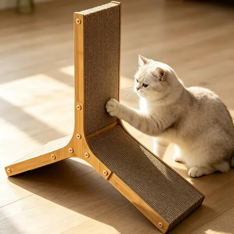for Three Way Vertical Cat Scratching Board Multi Sided Space Saving Furniture  Cats