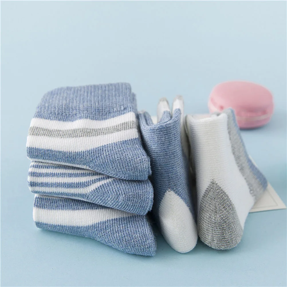 

5Pairs Kids Socks for Toddlers Infant Baby Socks High-Quality Cotton Comfortable Non-Slip Stretchy Warm Feet Protection All