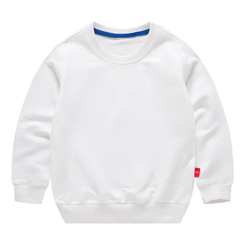 New Children Sweater Clothing Spring Solid Color Boy Round Neck Children Coat Girl Spring Long Sleeve Tide.