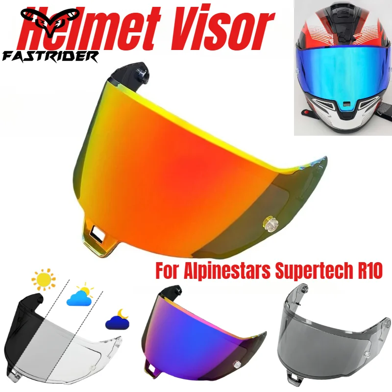 R10 Motorcycle Helmet Visor for R10 Helmet Lens Replacement Windshield Accessories Casco De Moto Helmet Visor