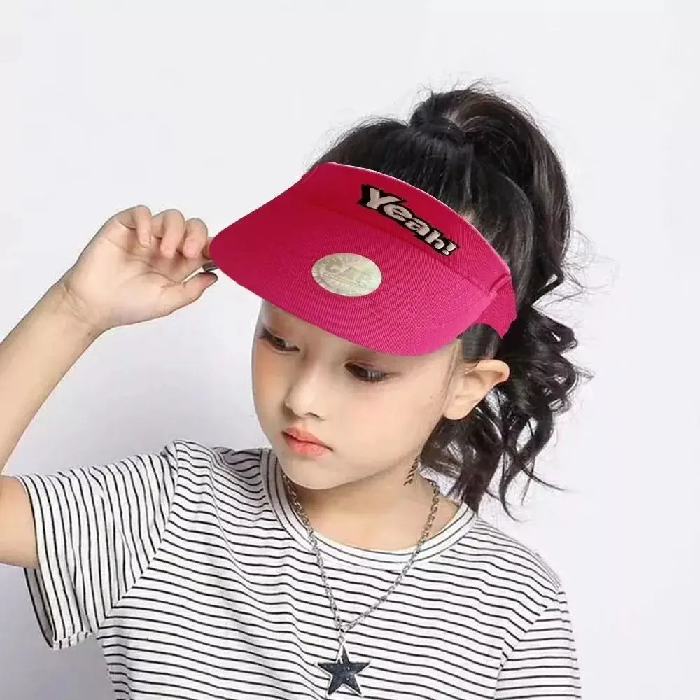 Summer Children's Empty Top Sun Hat UV Protection Adjustable Anti-UV Sun Hats Casual Sport Empty Top Visor Caps Kids Children