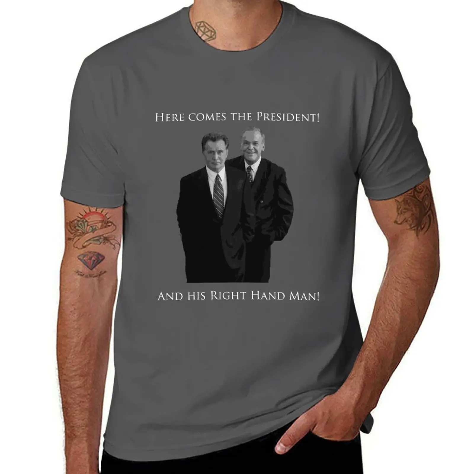

Hamilton x The West Wing - I need someone to lighten the load (Jed and Leo) T-Shirt cotton t shirt man T-Shirt