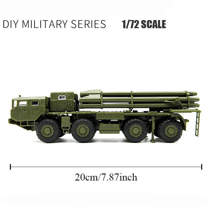 1/72 9A52-2 Smerch Russian Long-range Multi-barrel Rocket Launcher Armored Vehicle 4D Assemble Model Boy Toy