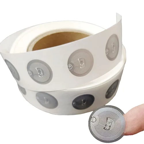 Imagen 2 del producto 10 Uds 100 Uds Ntag213 Ntag215 etiqueta adhesiva NFC 13,56 MHz ISO14443A etiqueta teléfono disponible etiqueta adhesiva RFID