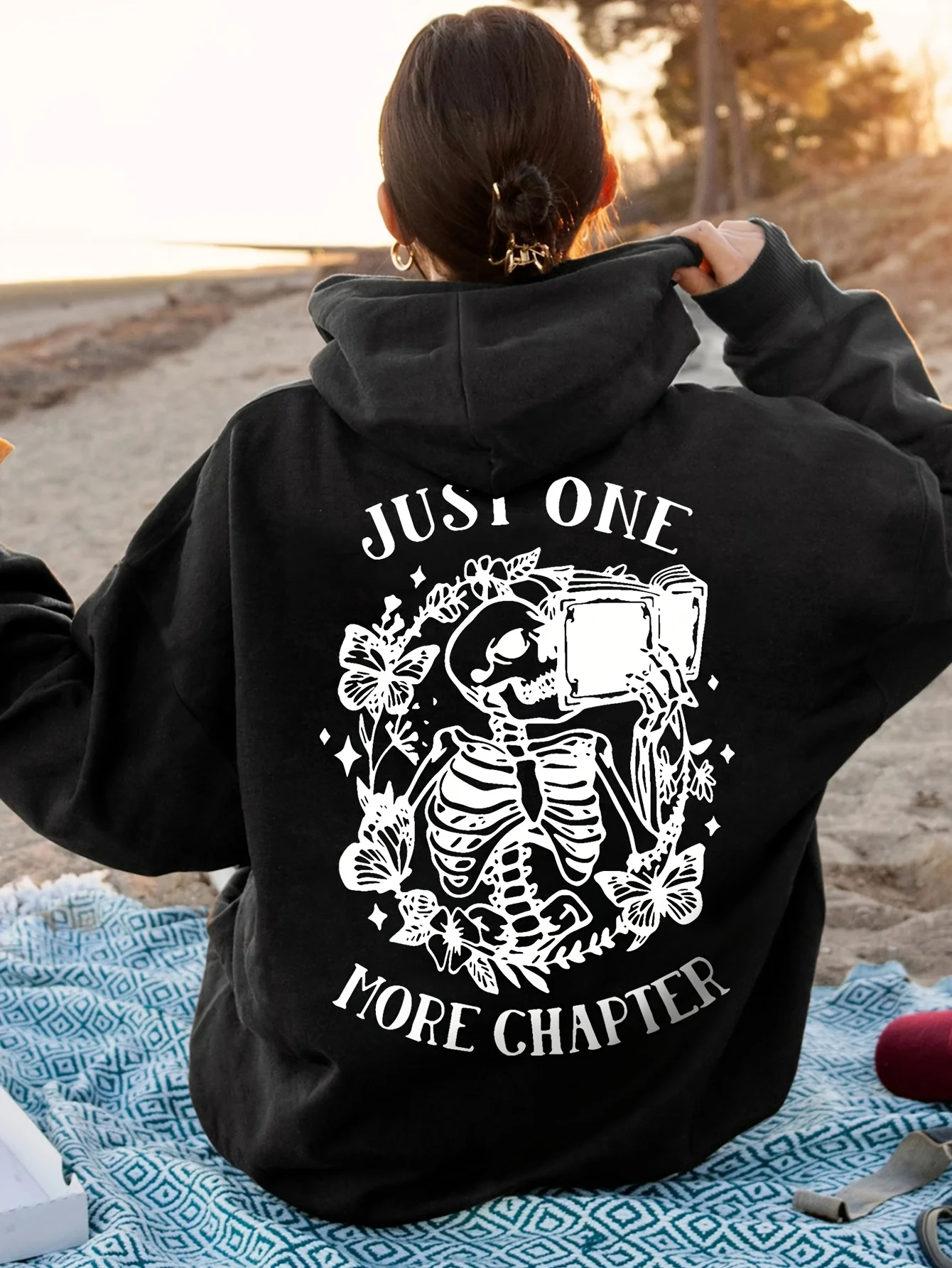 

Skull Graphic Print Autumn and Winter Men's and Women's Hoodies Casual Loose Outdoor Street Sports Training Brand Fashion Trend