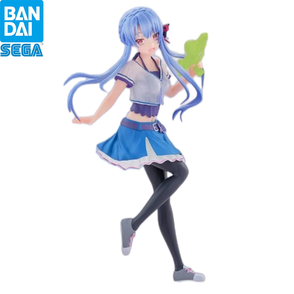 Original SEGA Luminasta Summer Pockets Kushima Kamome Beach Water Gun Standing Anime Figure Desktop Decor Gift